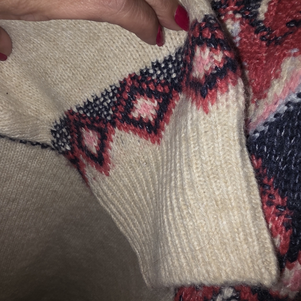 Old Navy Pink and Cream Sweater 4x - Picture 8 of 11